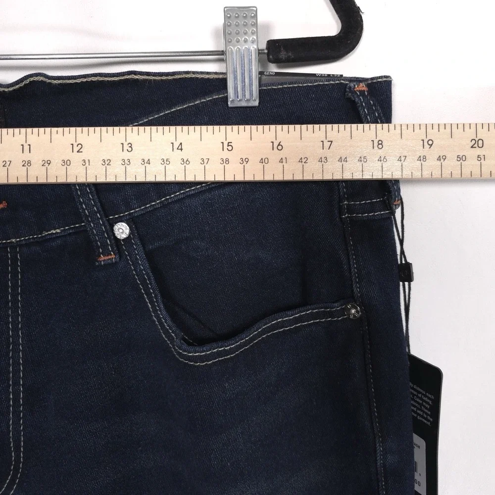 TRUE RELIGION New Men's Jeans 36x32 GENO SN Relaxed Flap Slim Dark Sultry 700390